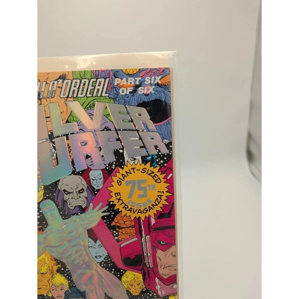Silver Surfer 75 Marvel Comics 1992 The Herald Ordeal Hologram‎ Cover Ron Lim